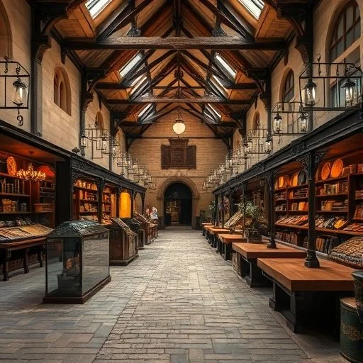 A close-up of intricate silver filigree jewelry being handcrafted at a medieval stall, showcasing fine detail and craftsmanship.